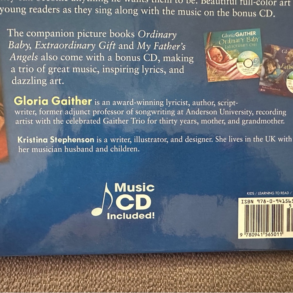 GLORIA GAITHER “I Am a Promise” - children’s hardback book (with CD) - Picture 4 of 14
